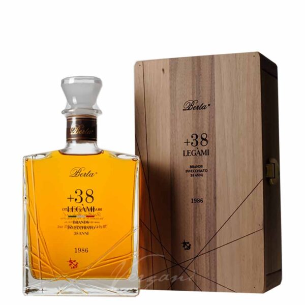 BRANDY LEGAMI 38y 43%, wooden case