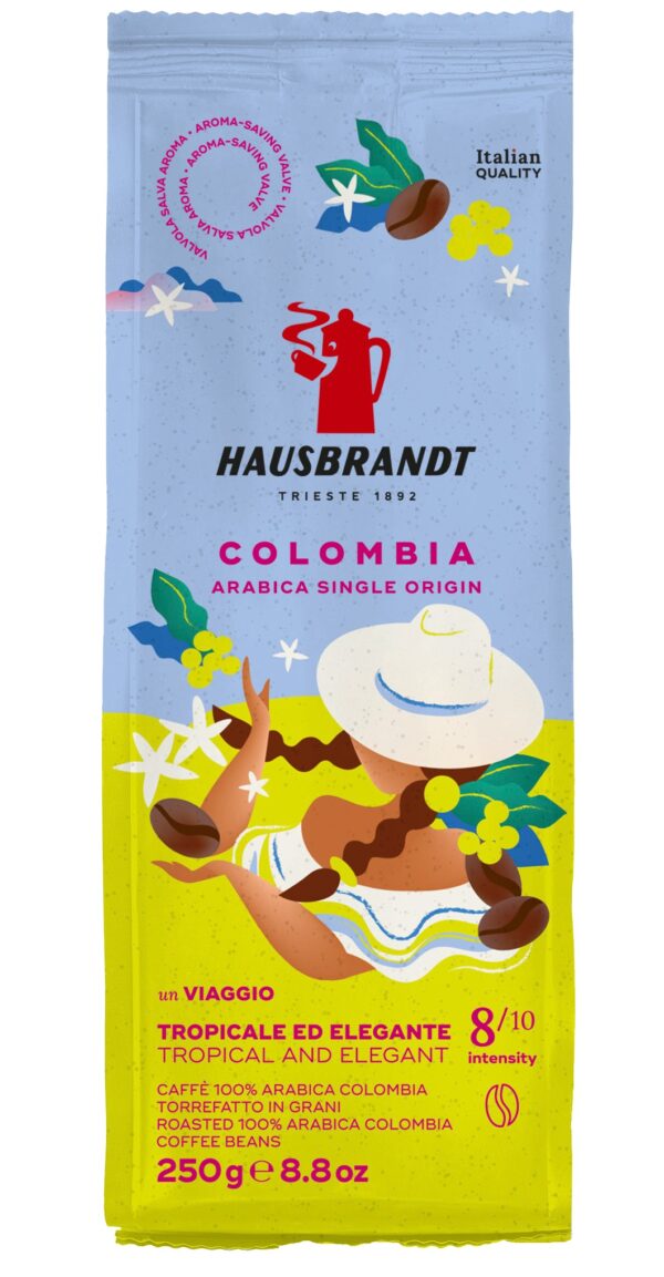 Hausbrandt Káva zrnková COLOMBIA 100% Arabica vákuum